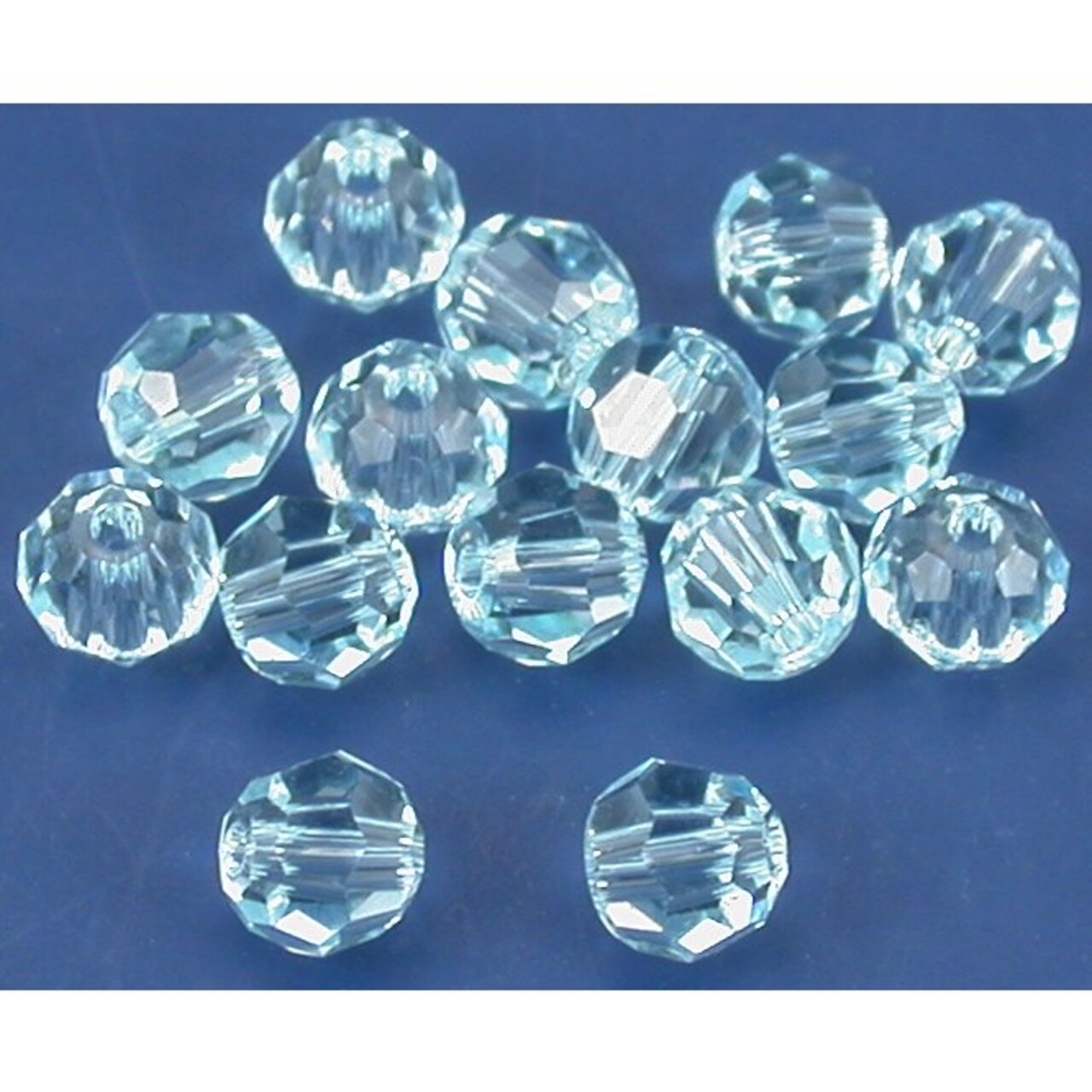 15 Light Azore Round Swarovski Crystal Beads 5000 4mm